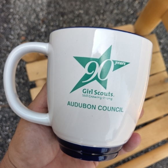 Vintage Girl Scouts Audubon Council Volunteers Recognition Tea Coffee Cup Mug - Picture 2 of 5